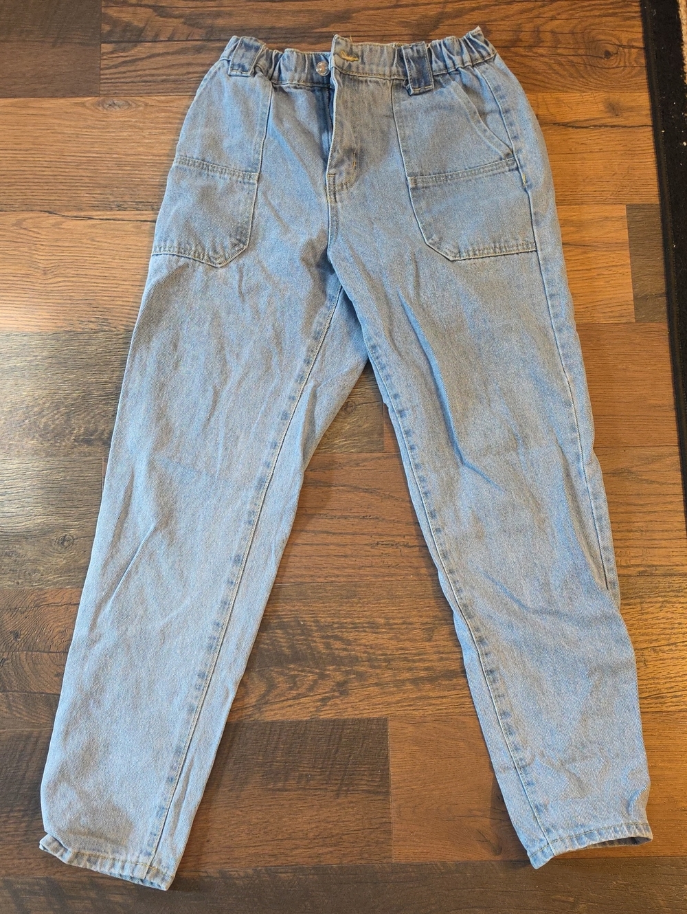 Forever 21 Light Blue Elastic Waist Jeans Size M